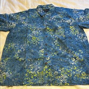 Bali Blue and Yellow Patterned Shirt